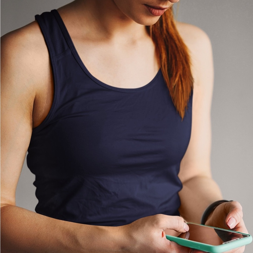Racerback Tank Top - Navy Blue